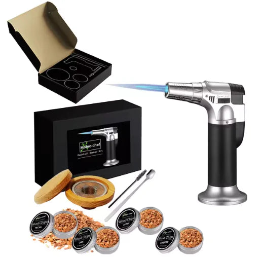 Cocktail Smoker Kit with 4 Wood Types & Torch