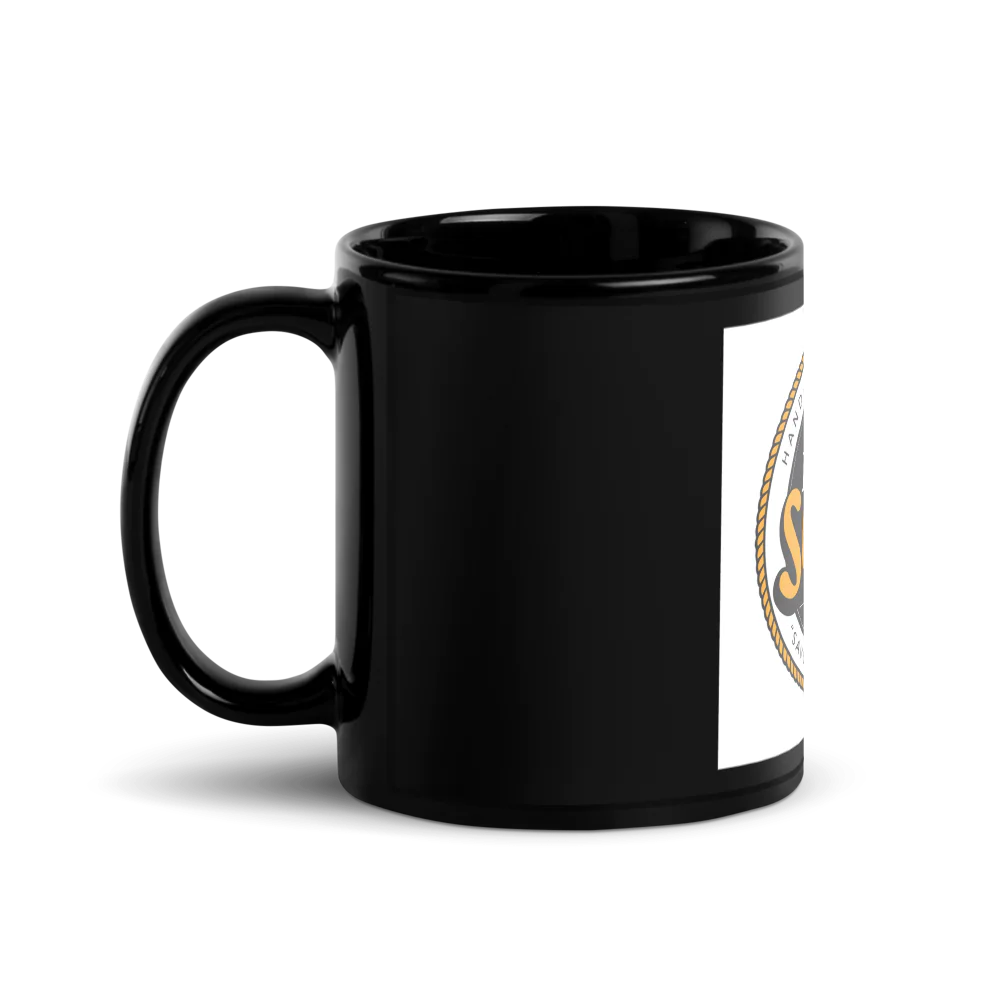 Sleek Black Logo Ceramic Mug