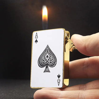 Metal Jet Playing Cards Torch Lighter