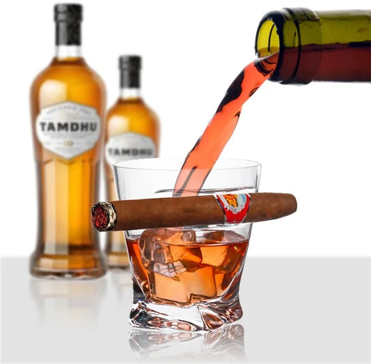 Thickened Crystal Cigar Cup for Rum and Whisky