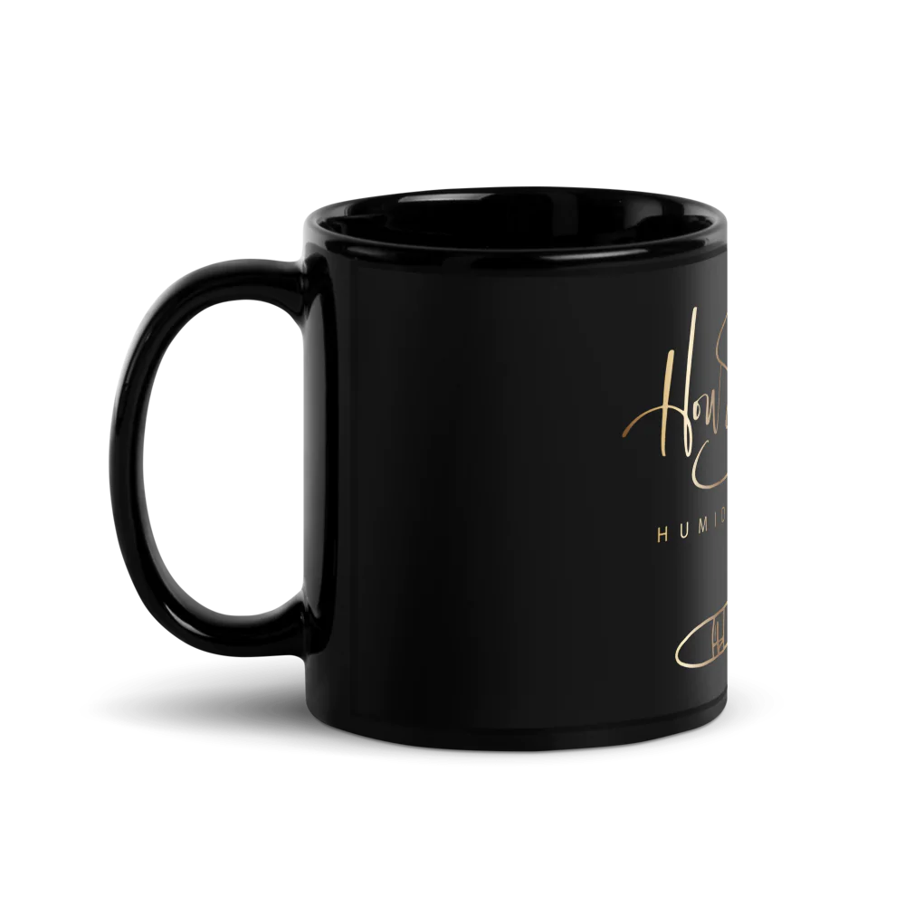 Sleek Black "How Sweet it Is!" Ceramic Mug