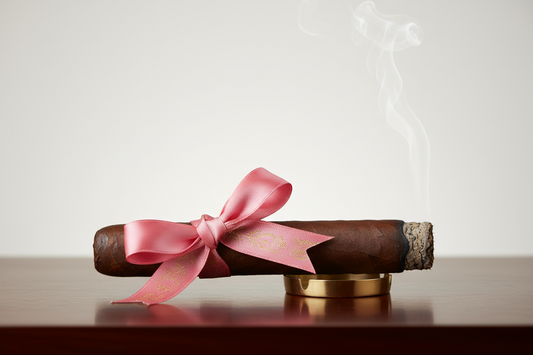 cigar with pink ribbon