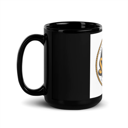 Sleek Black Logo Ceramic Mug